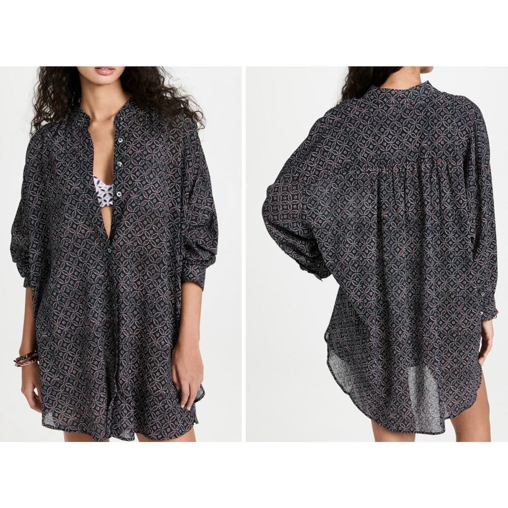 Women's Black Patterned Dress